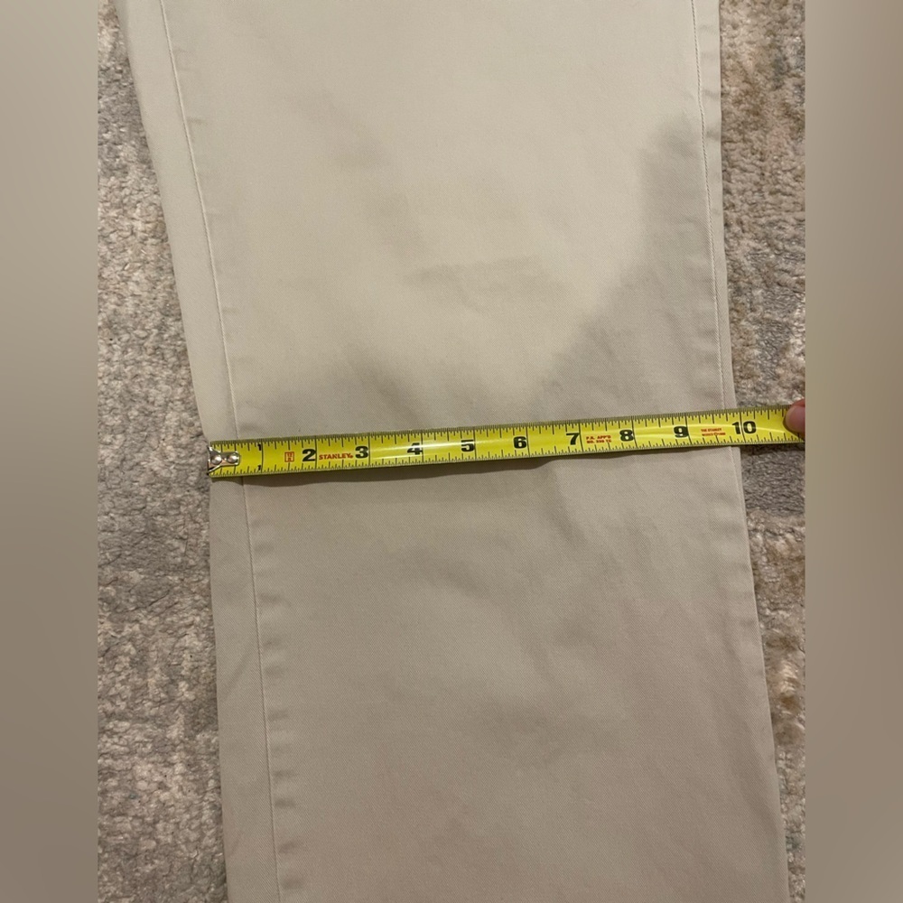 Vintage Polo Ralph Lauren Preston Pant Men’s 38x30 Tan Khaki Preppy Chino - Picture 3 of 11